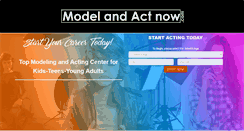 Desktop Screenshot of modelandactnow.com