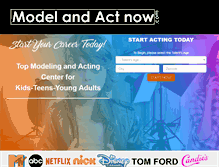 Tablet Screenshot of modelandactnow.com